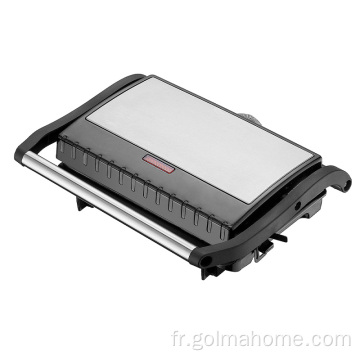 Anbo Couvre en acier inoxydable Couverture électrique Sandwich Sandwich Contact Grill Panini Maker